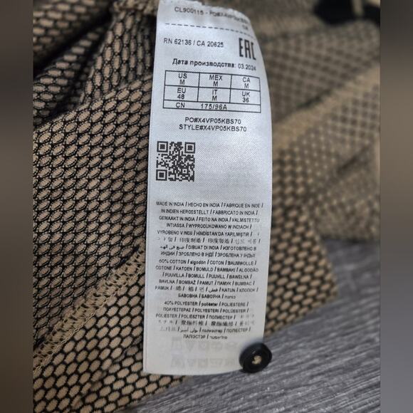 Guess Men's Black and Cream Polo Shirt - Picture 6 of 8